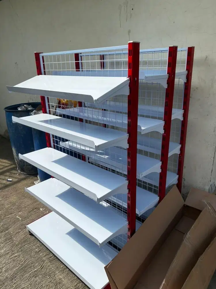 Rak gondola 4+1 tinggi 150 singgel