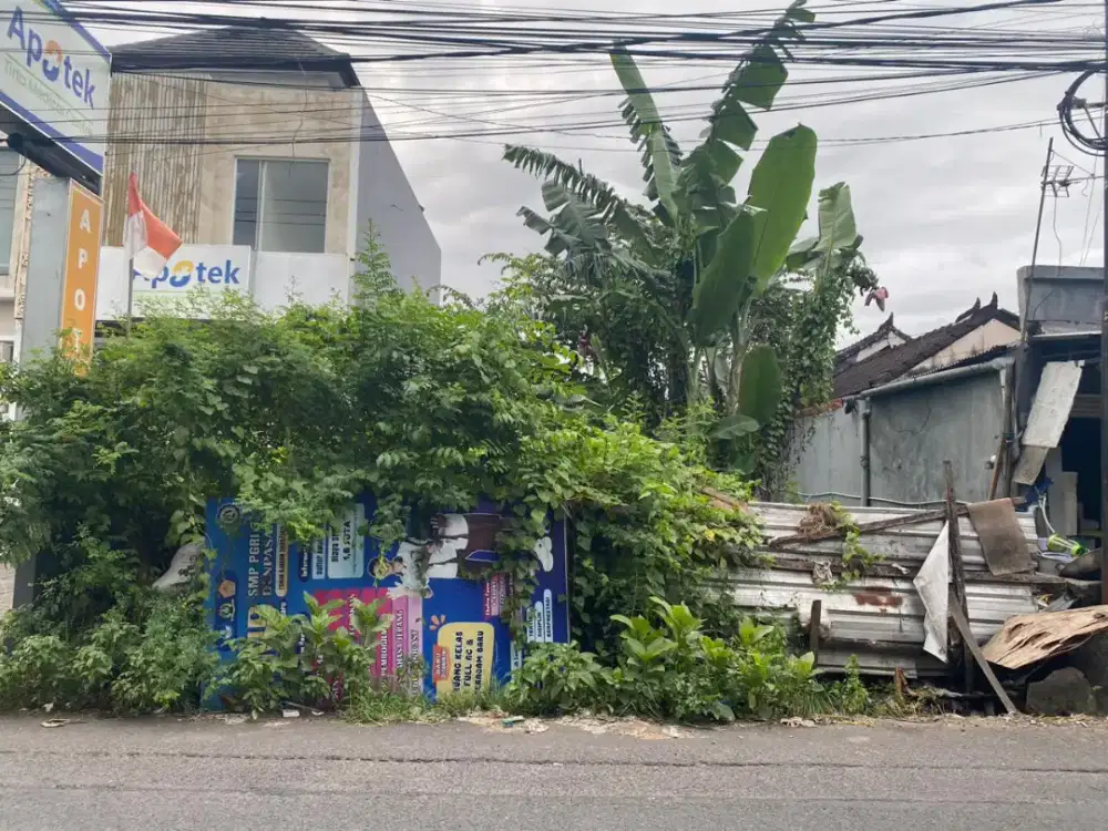 Jual tanah pinggir jalan utama Jl Gunung Andakasa Denpasar Bali