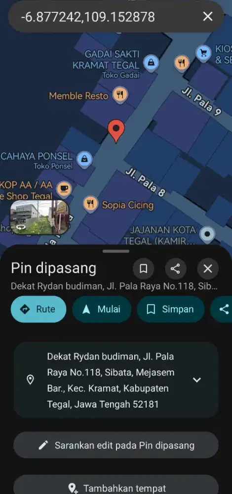 DIJUAL TANAH STRATEGIS – KRAMAT, KAB. TEGAL