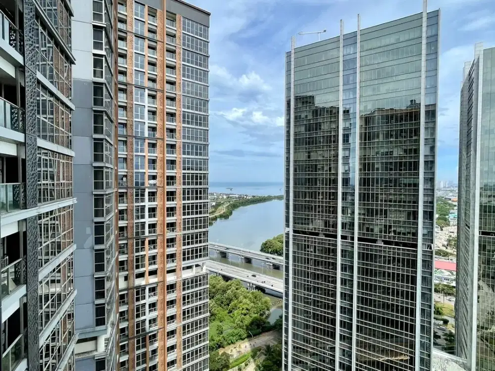 Sewa Apartemen Gold Coast studio 28m furnish bagus