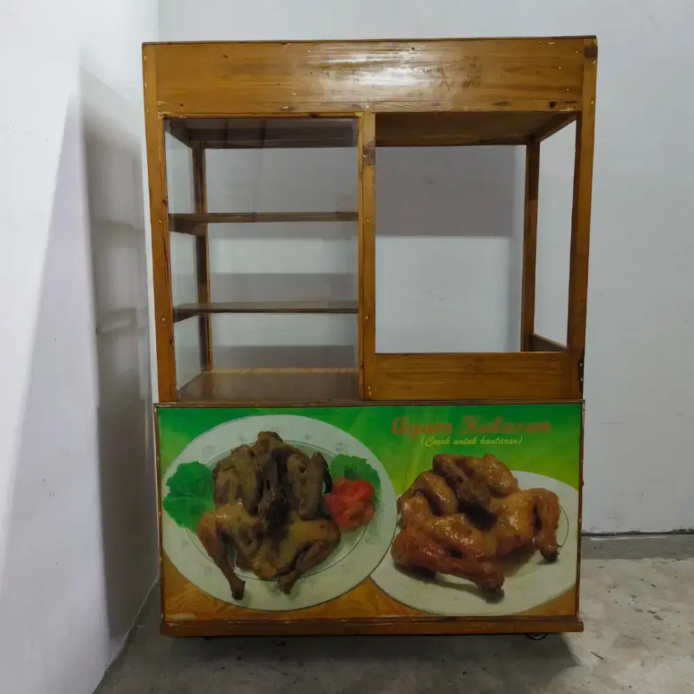 Gerobak bekas ayam goreng kalasan