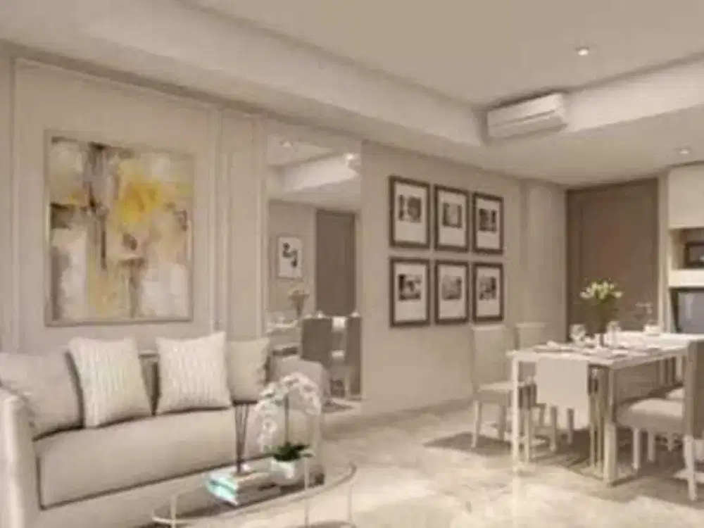 Sewa Apt Gold Coast luas 90m 2KT Furnish Interior Bagus