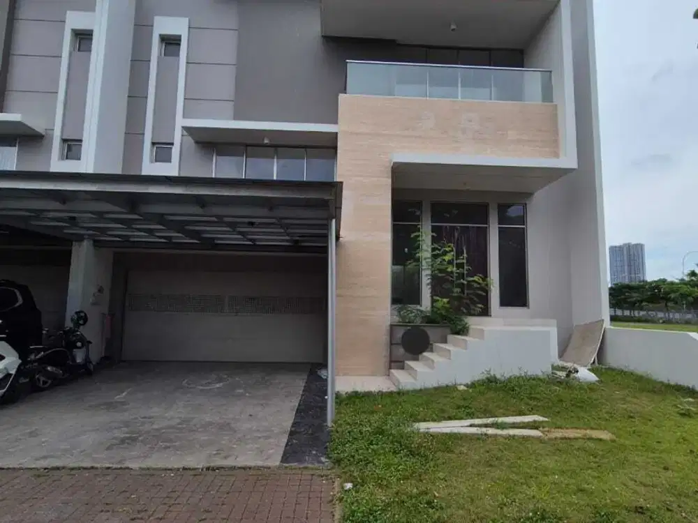 TERMURAH Rumah Golf Island Uk12x25 Tipe Mahogany Dekat Danau Siap Huni