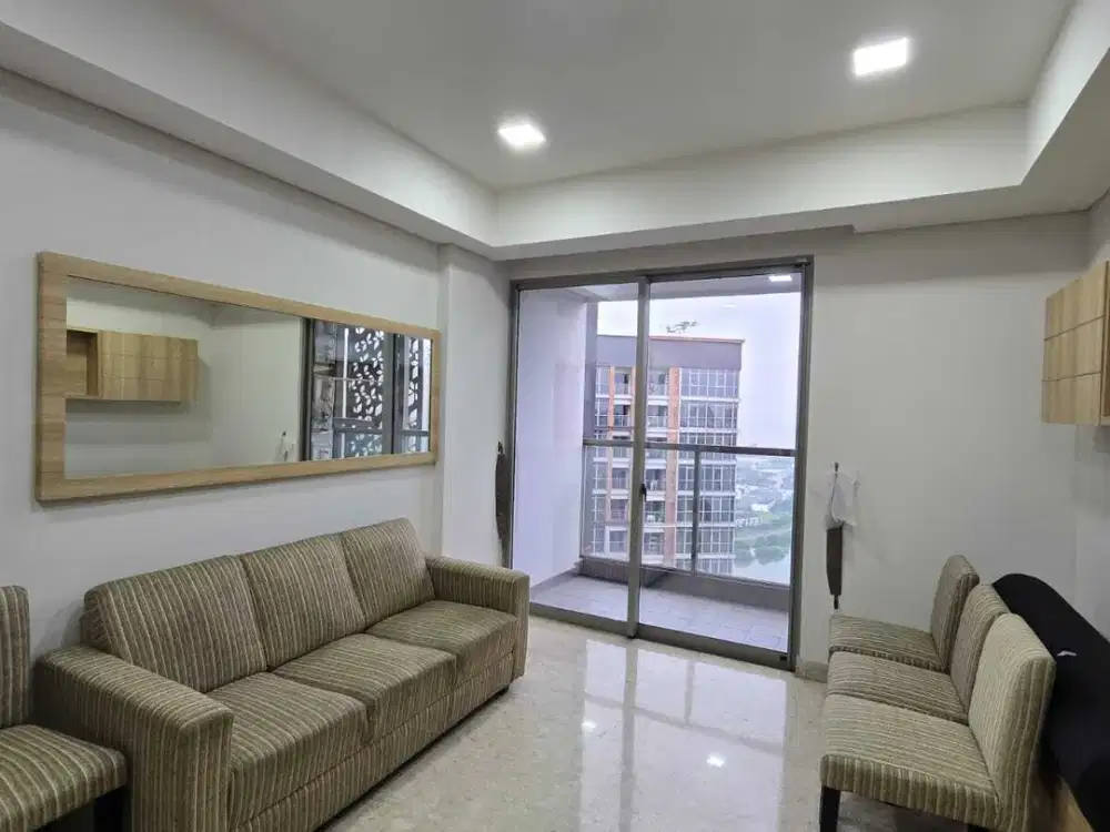 Sewa Apt Gold Coast PIK 3BR luas 118m furnish bagus