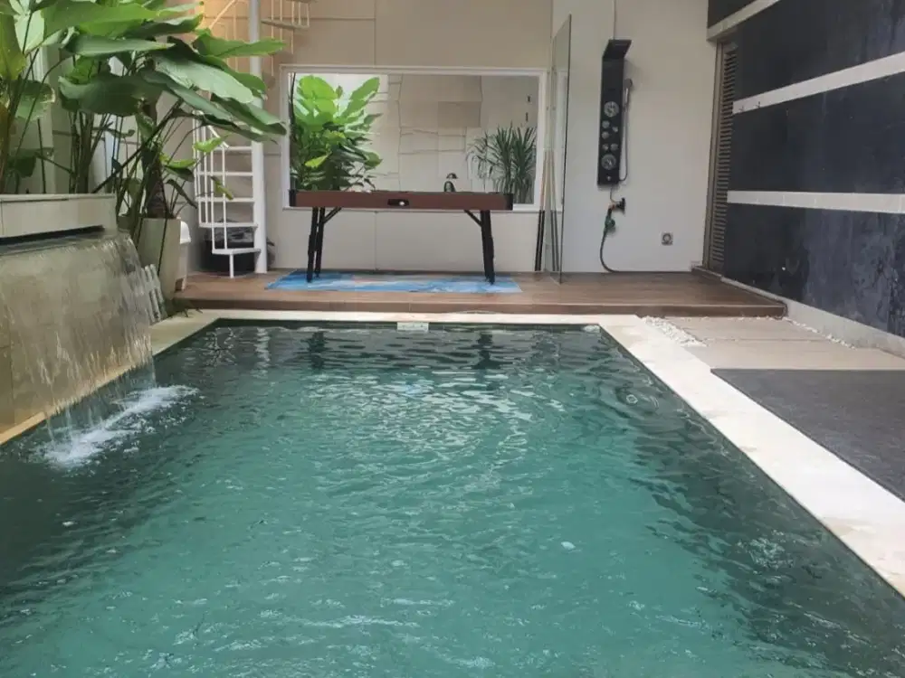 Rumah Golf Island PIK Chopin 10x20 3lt full furnish ada pool bagus