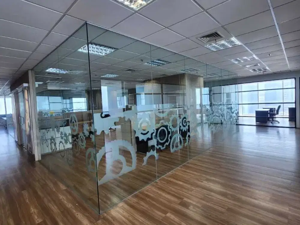 Disewakan office The Suite PIK luas 512m furnish view golf BAGUS
