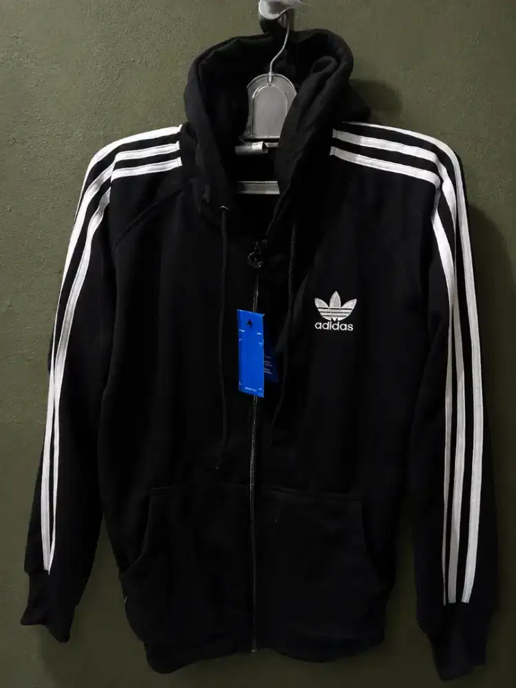 Adidas Hoodie Zipper buatan bandung batu