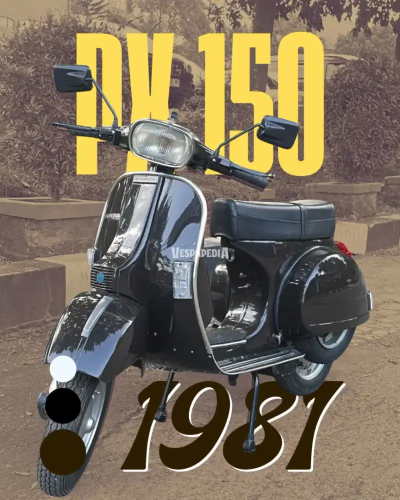 Vespa PX Dark Brown Istimewa