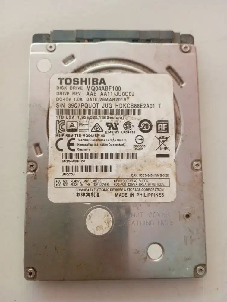 HDD laptop 1 TB
