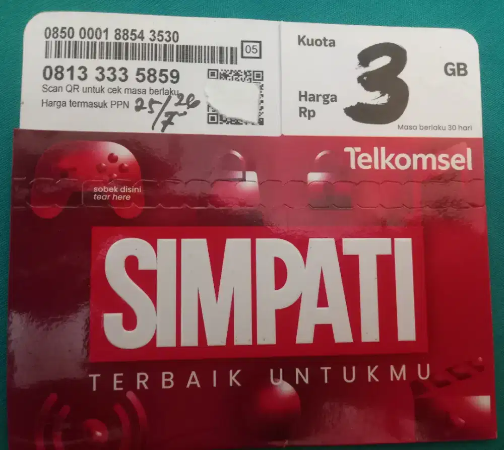Perdana kartu simpati telkomsel 11 angka