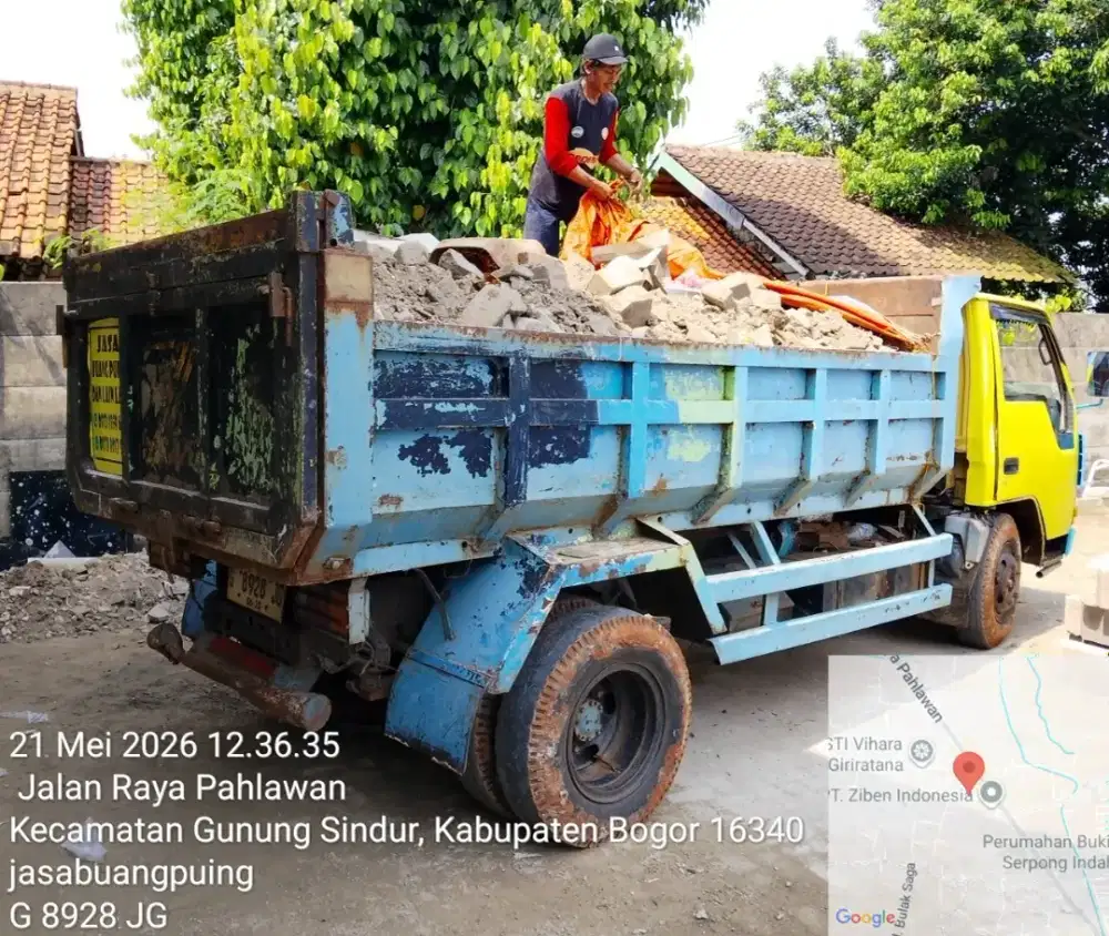 Jasa buang puing dan angkut sampah