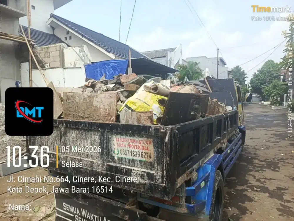 Jasa buang puing dan angkut sampah