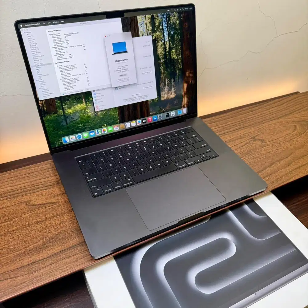 MacBook Pro 16 inch M3 Pro Ram 36GB Original Fullset garansi on