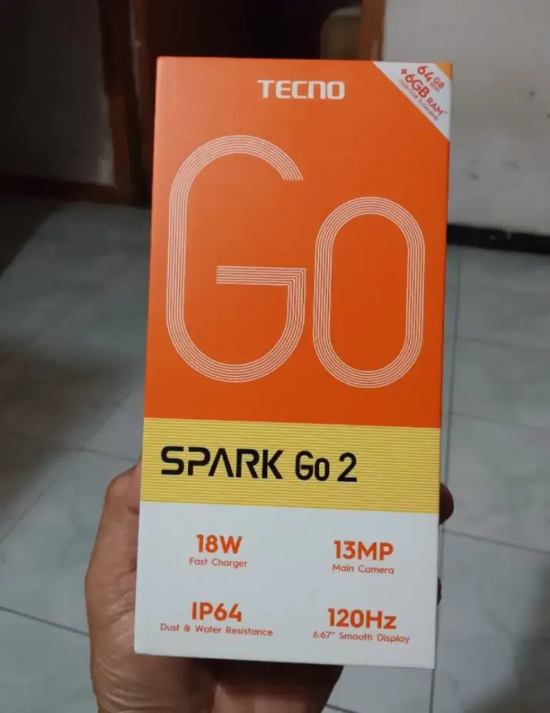 Tecno spark go 2 fullset original 3+3/64