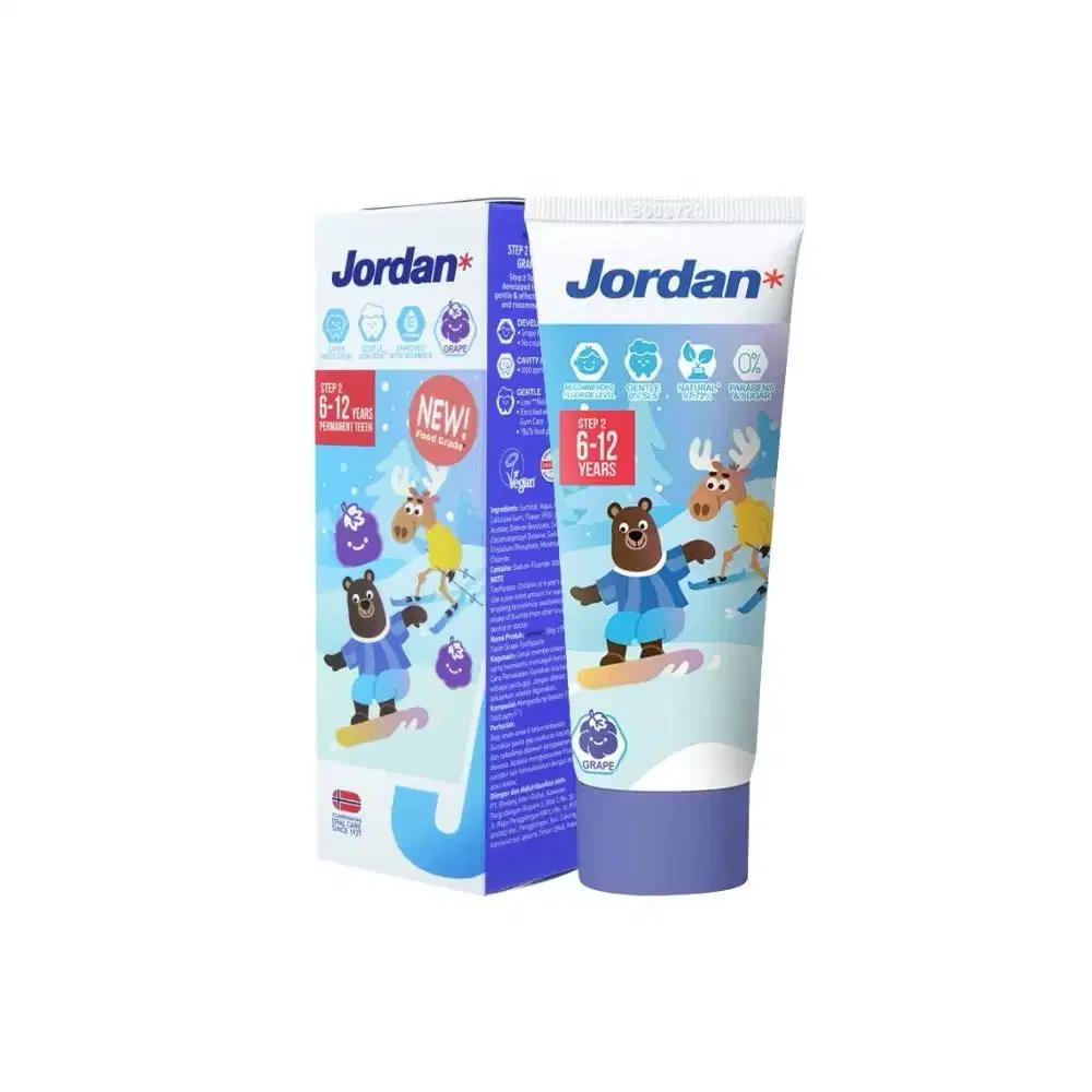 JORDAN Oral Care Kids Toothpaste Step 2 (6–12 Tahun)