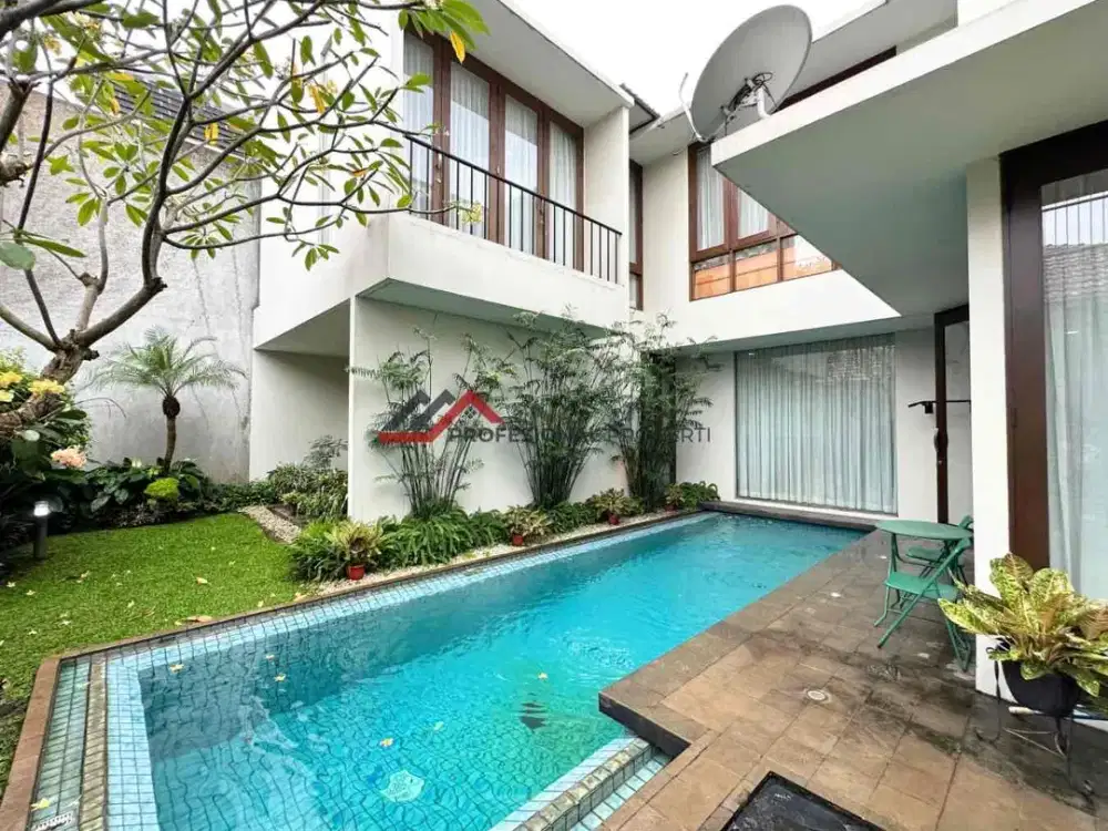 Dijual rumah mewah minimalis private pool town house di kemang jakarta selatan