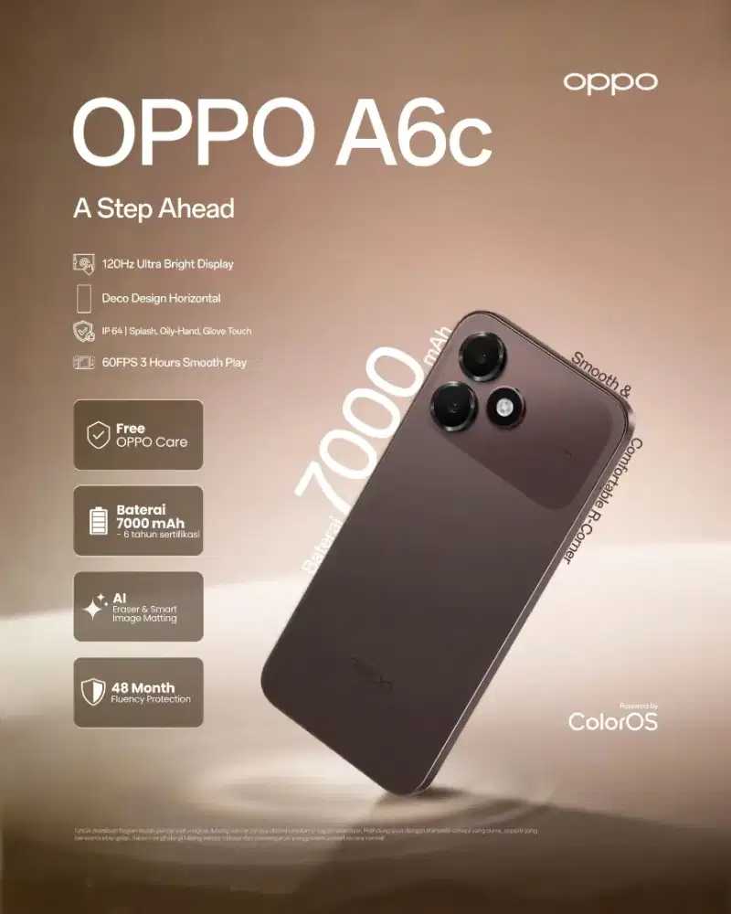 Oppo A6c new garansi resmi