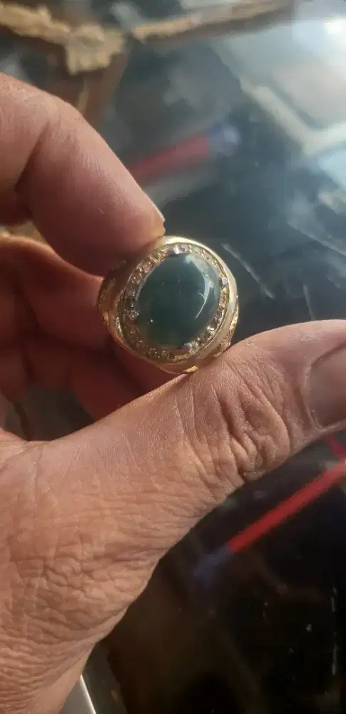 Batu cincin giok burma type a barang lawasan peninggalan