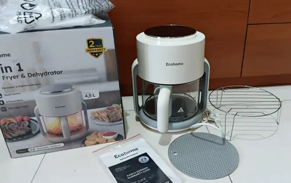 Di jual Air Fryer Merk ECOHOME Kondisi 99% baik