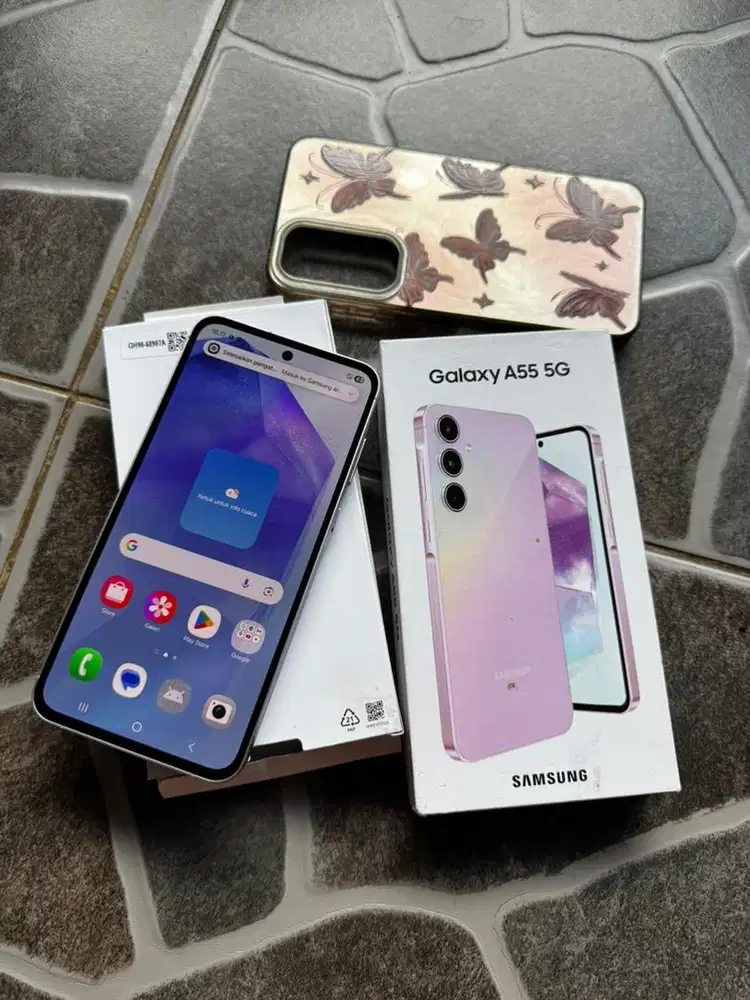 Samsung A55 5G Pink ori SEIN ram 8g rom 256gb normal lengkap