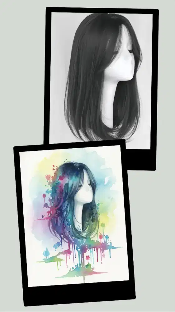 Ready wig pria dewasa & accessories anak perempuan