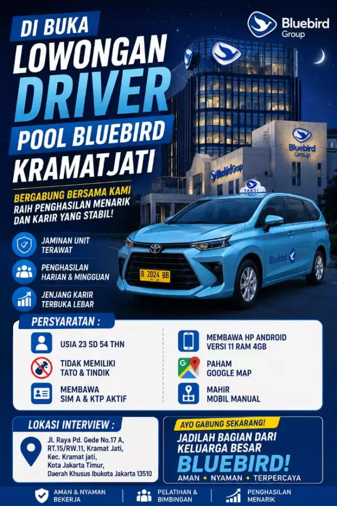 lowongan driver TAKSI