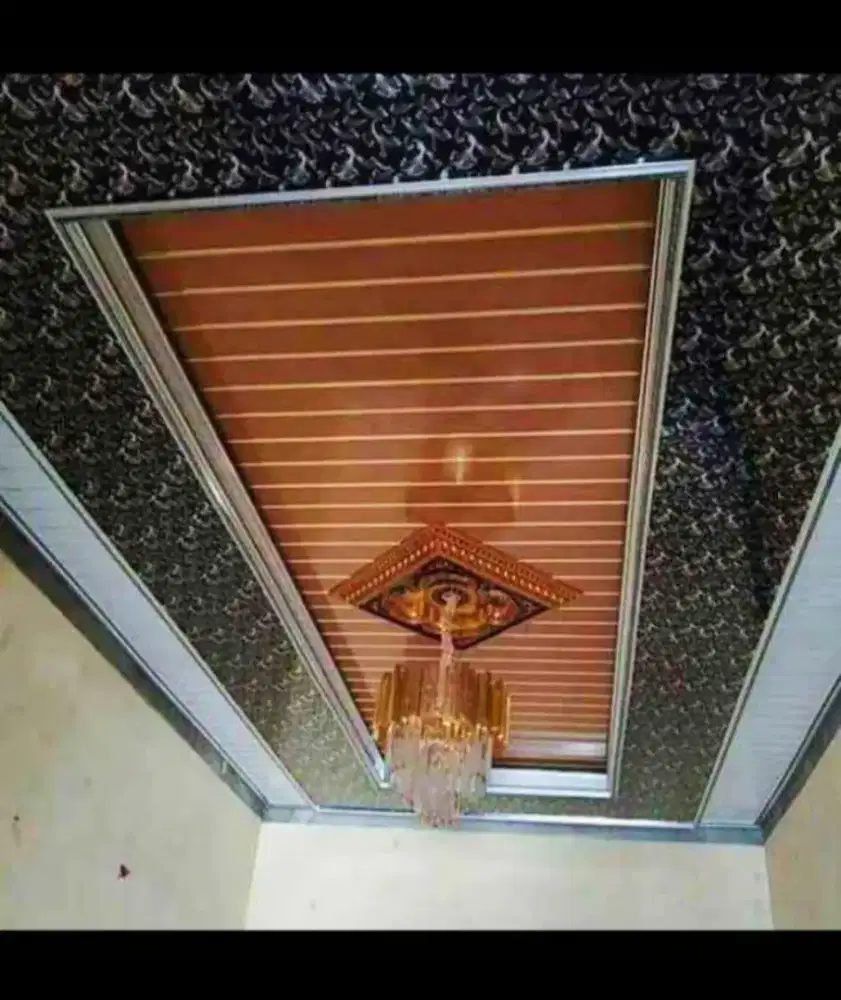 Plafon PVC terpasang tanpa DP