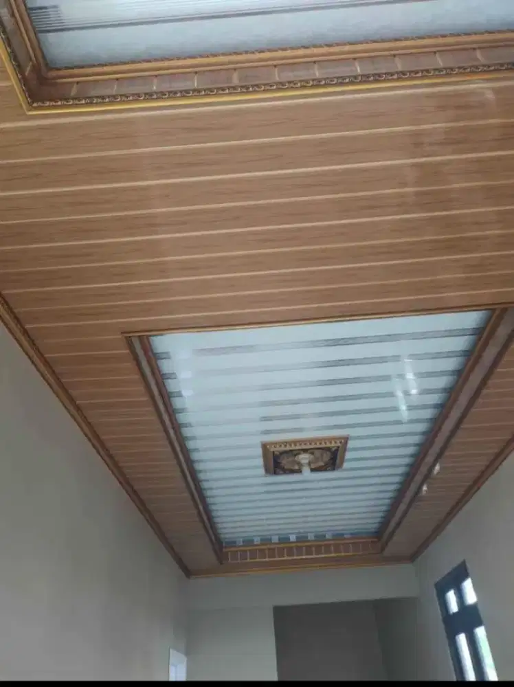 Plafon PVC terpasang tanpa DP