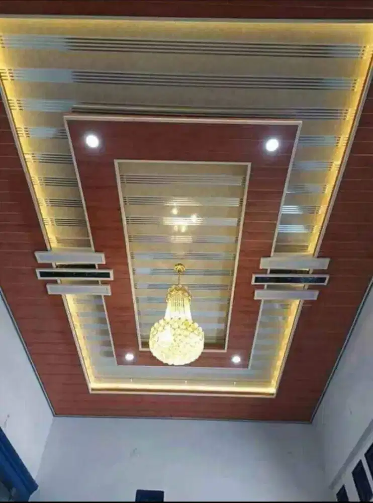 Plafon PVC terpasang tanpa DP