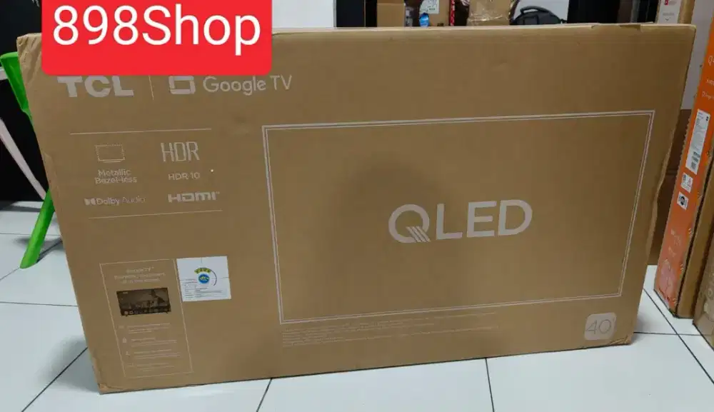 TCL LED TV 40 Google TV Android 11 FHD Frameles Dolby DigitalTV Resmi