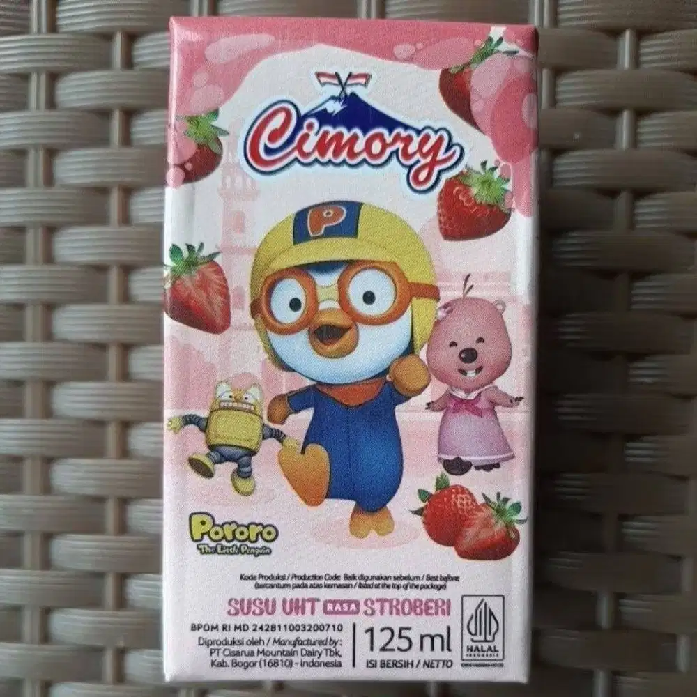 Susu UHT Cimory 125 ml || 1 Dus || Kemasan Pororo
