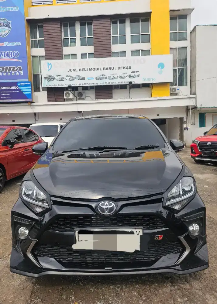 Agya GR 1.2 MT 2022 hitam istimewa dp 22 jt