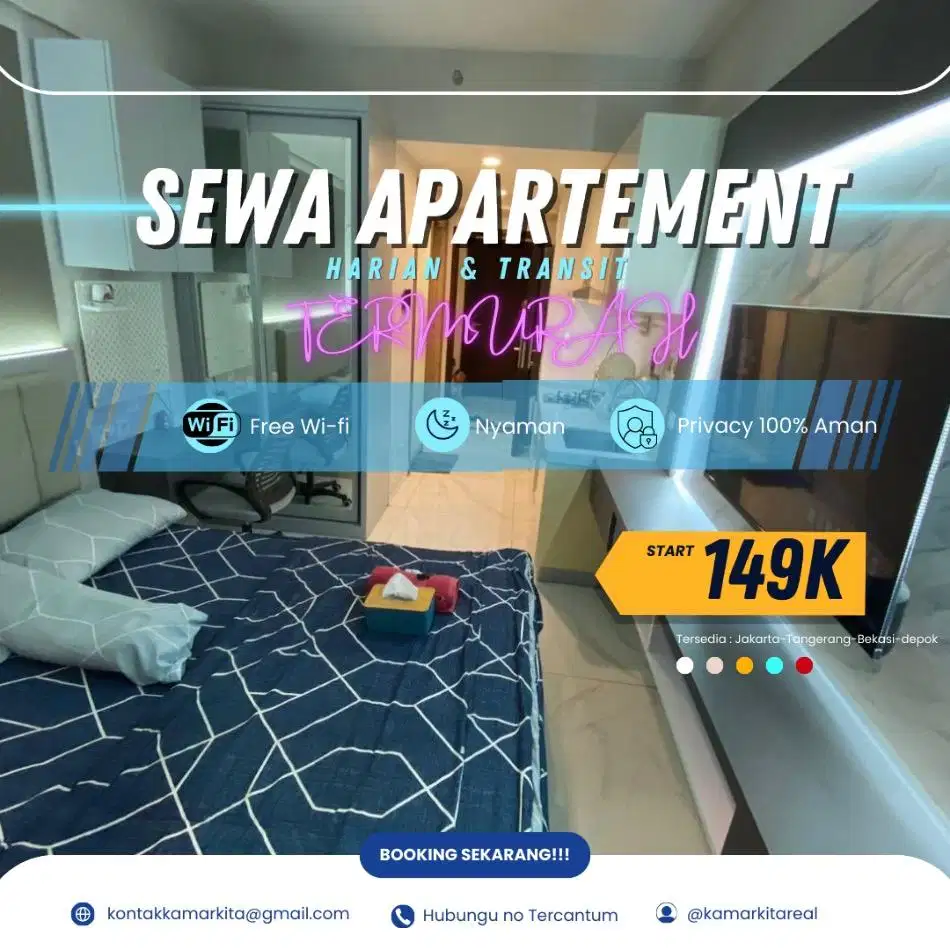 Sewa apartemen Sayana Harapan Indah Bekasi Harian/Transit Termurah