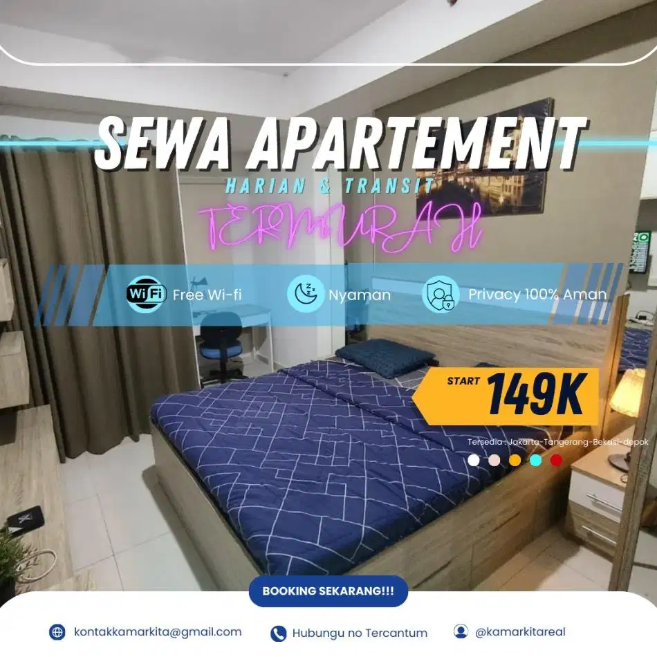 Sewa apartemen Harian/Transit Springwood Residence Tangerang Termurah