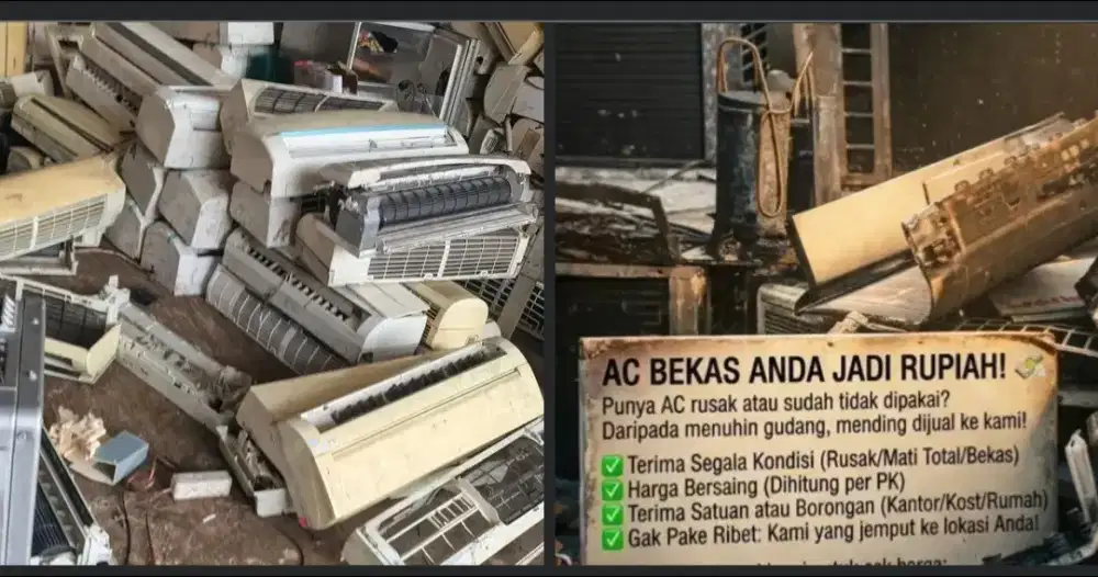 Terima AC rusak atau mati total