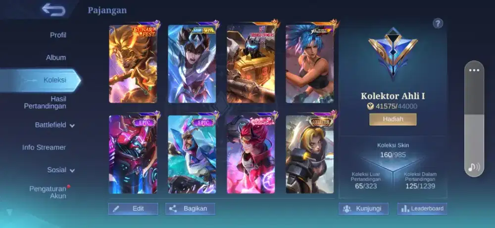 Akun Ml murah aja nih dah pensiun