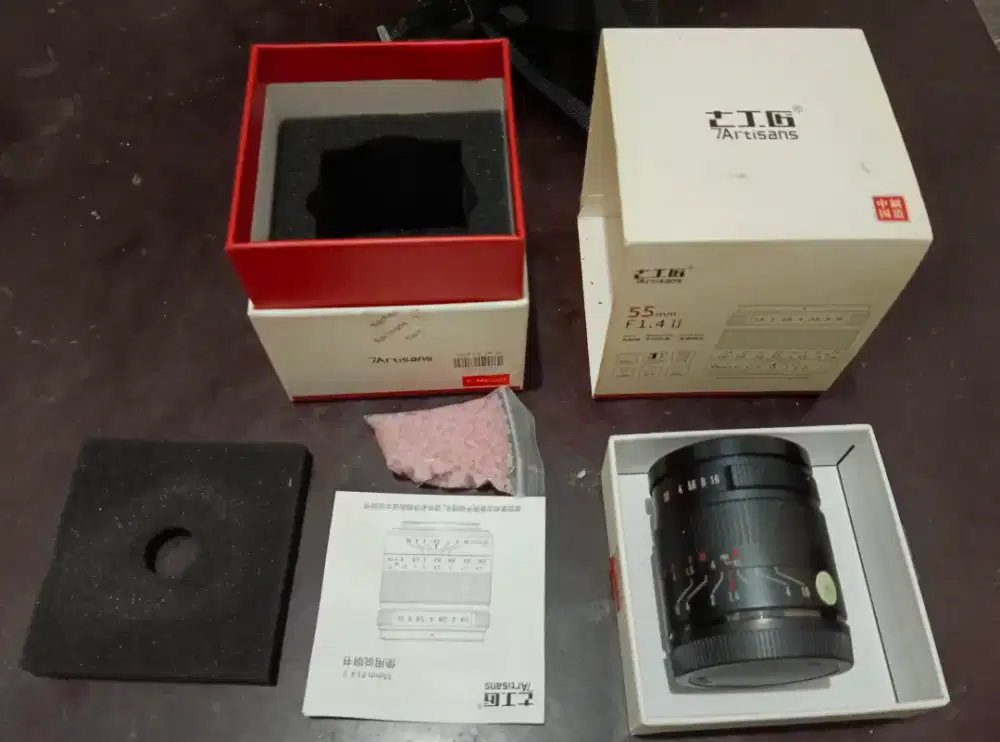 Lensa Fix for Sony F1.4 7artisan Mark 2 dan Filter