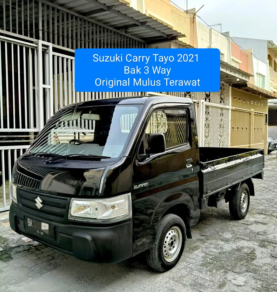 Suzuki Carry Tayo 2021 Bak 3 Way Hitam Original Terawat Mulus