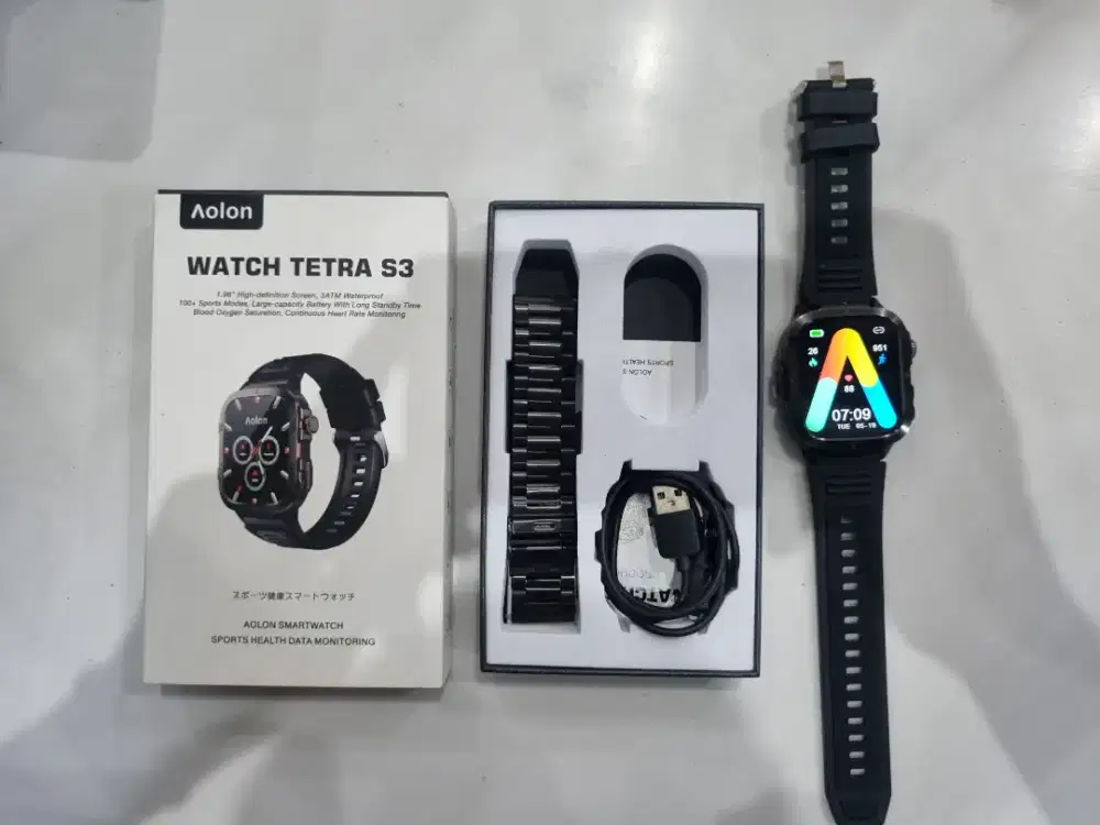 Jam Smart Watch Aolon Tetra S3 Fullset Like New
