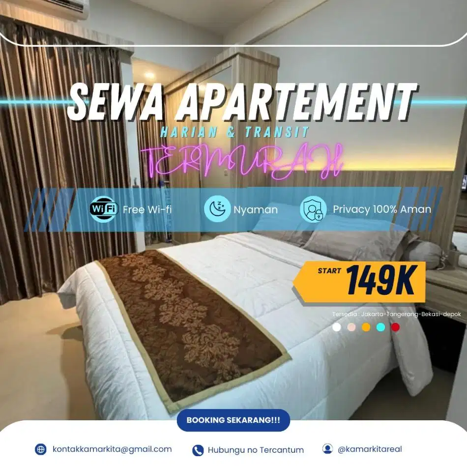 SEWA APARTEMEN EMERALD BINTARO HARIAN/TRANSIT TERMURAH TANGSEL