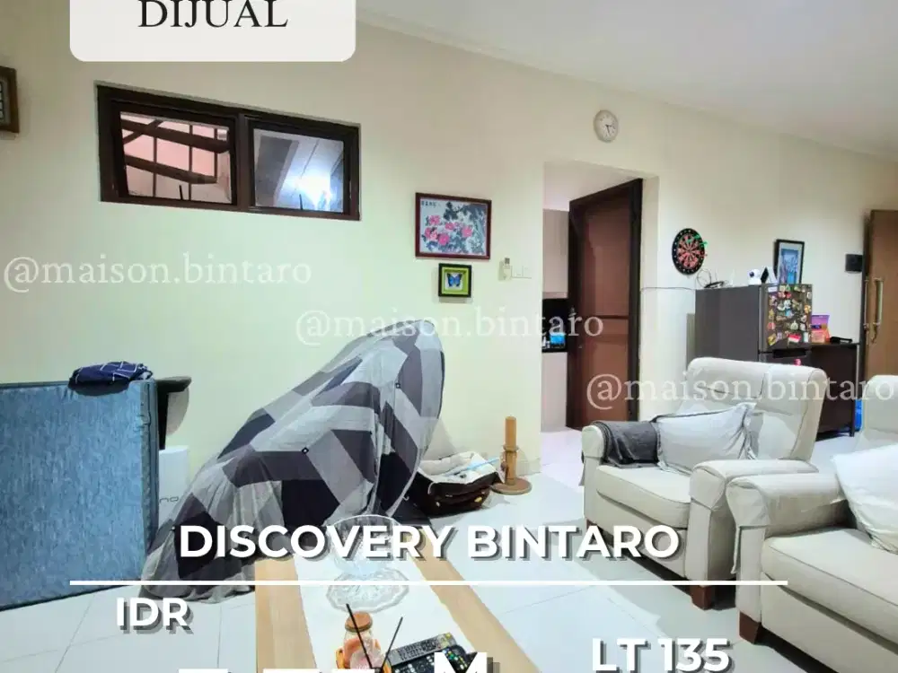 Super Hotsale! Rumah 2 Lantai Di Discovery Bintaro — Ada Void Taman Belakang, Siap Huni & Legalitas SHM  (SP 1085)