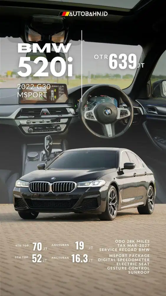 BMW 520i M Sport LCI 2022 (G30)