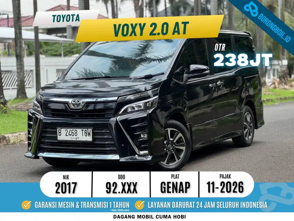 Toyota Voxy 2.0 AT 2017 Hitam