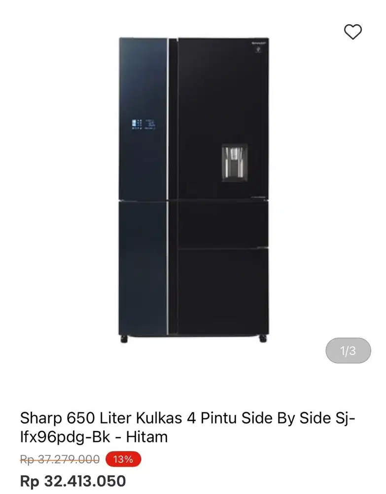 KULKAS SHARP MUTIDOOR 650liter