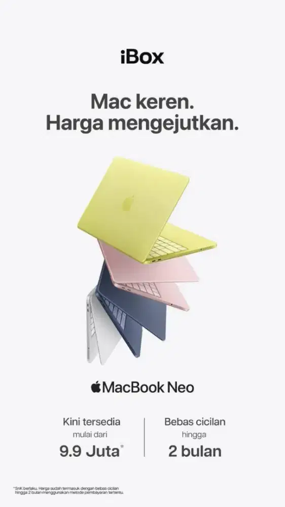 PROMO BUNGA RINGAN MACBOOK NEO 256