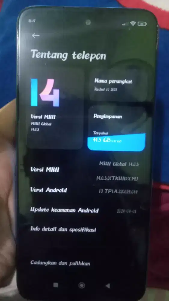 Redmi 10 tahun 2022