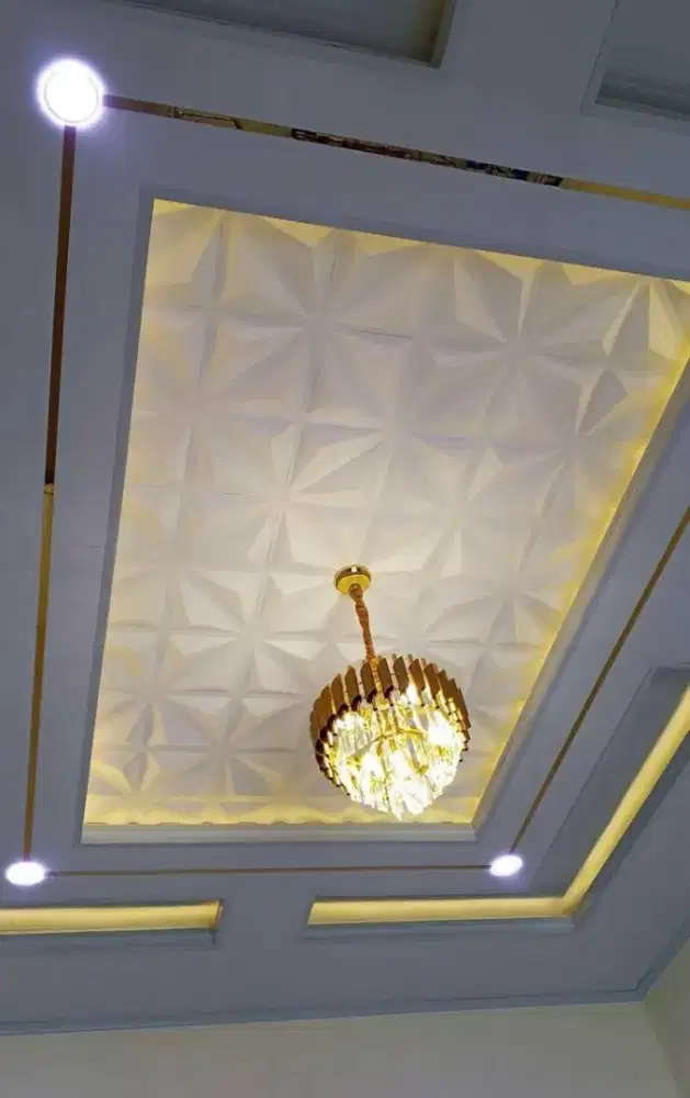 Plafon pvc drop seling terpasang