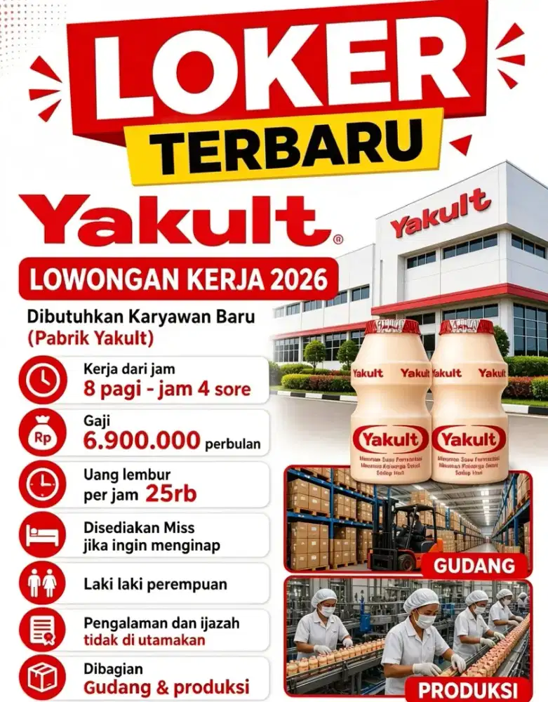 Lowongan pekerjaan Yakult