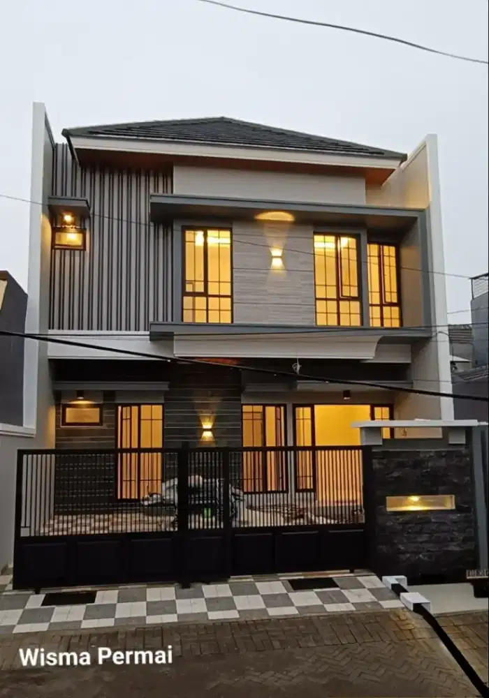 Dijual Rumah gress modern kontemporer 2 lantai