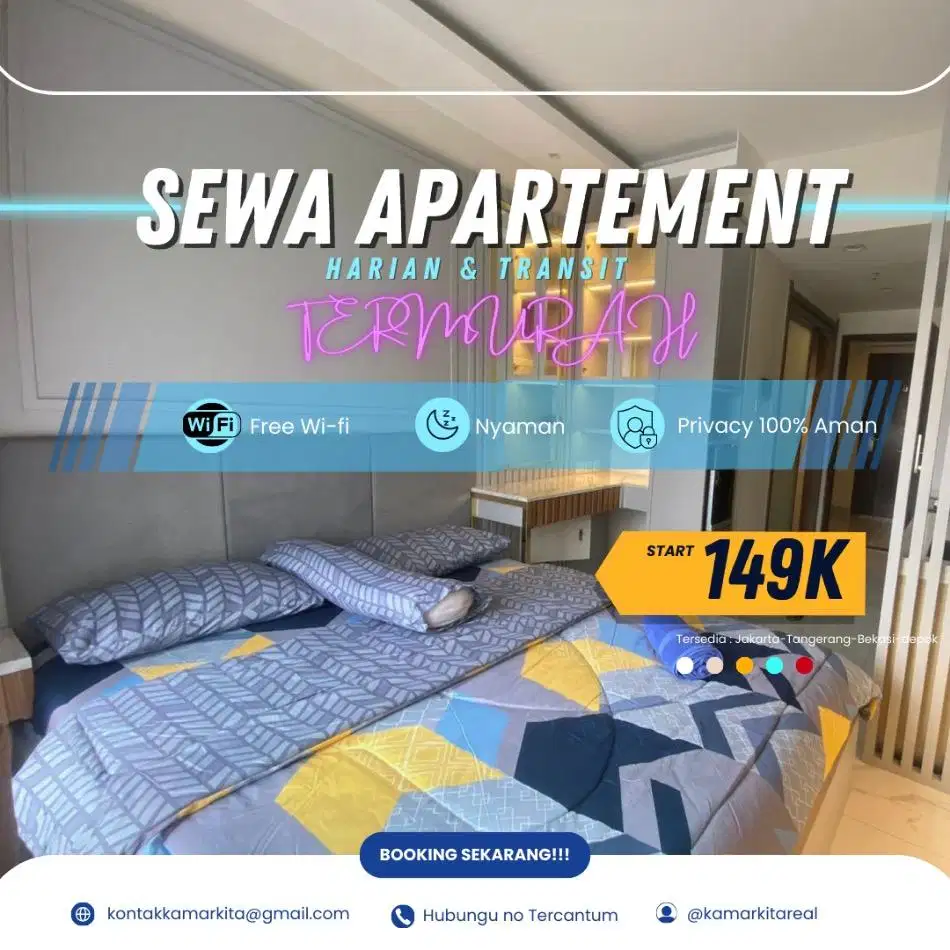 Sewa Apartemen AKASA Pure Living BSD Harian/Transit Termurah